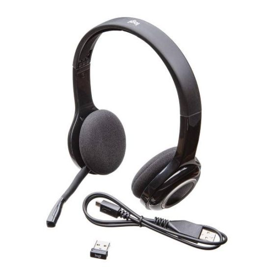 Logitech H600 Wireless Headset With USB Receiver - Black - Image 2