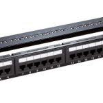 D-Link 24 Port Cat6 UTP Fully Loaded Patch Panel - Keystone Type -1U Black Color (NPP-C61BLK241)