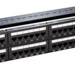 D-Link 48 Port Cat6 UTP Fully Loaded Patch Panel - Keystone Type - 2U Black Color (NPP-C61BLK481)