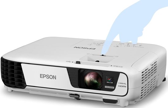 Epson EB-S31 Portable Projector (SVGA, 3LCD, 15000:1 Contrast, 3200 Lumens, 10,000 Hour Lamp Life) - Black/White - Image 2
