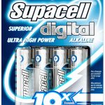 Supacell Digital Alkaline AA Batteries - Pack of 4