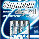 Supacell Digital Alkaline AAA Batteries - Pack of 4