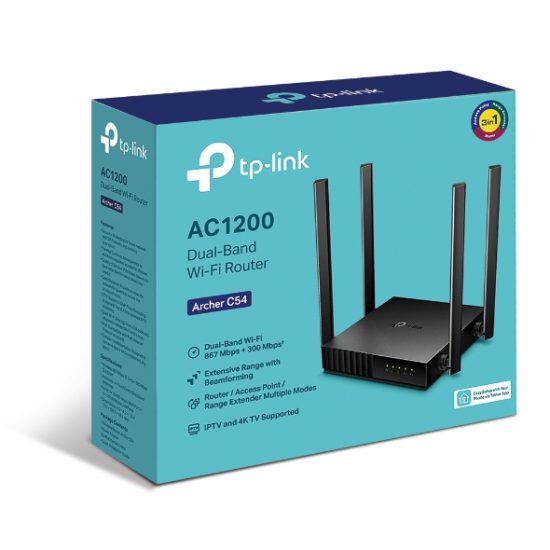 TP-Link Archer C54 AC1200 Dual-Band Wi-Fi Router - Image 4