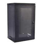 15U Low-Profile Switch-Depth Wall-Mount Small Rack Enclosure Glass Door - 600 x 450