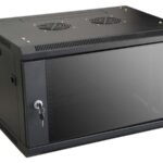 6U Low-Profile Switch-Depth Wall-Mount Small Rack Enclosure Glass Door - 600 x 450