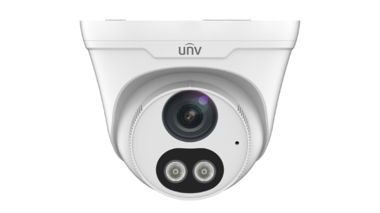 Uniview 4MP ColorHunter Fixed Dual-light Turret Network Camera Built-in Mic & Speaker - 4mm (IPC3614LE-ADF28KC-WL)