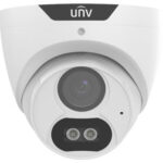 Uniview 5MP ColorHunter HD Fixed Turret Dome Analog Camera with Spotlights Built-in Mic - 2.8mm (UAC-T125-AF28M-W)